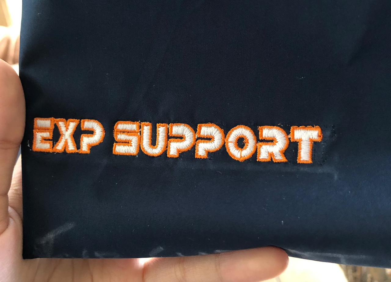 Exp Support embroidery